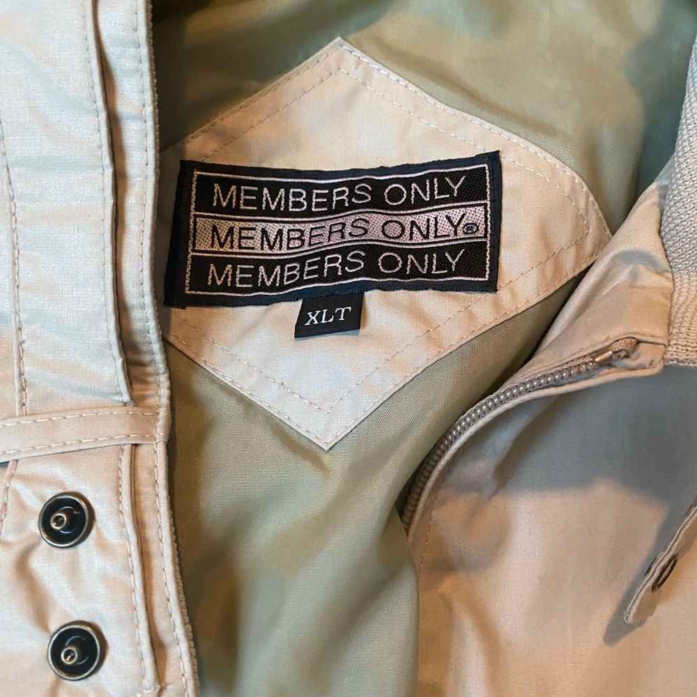 Members Only Light Tan Jacket